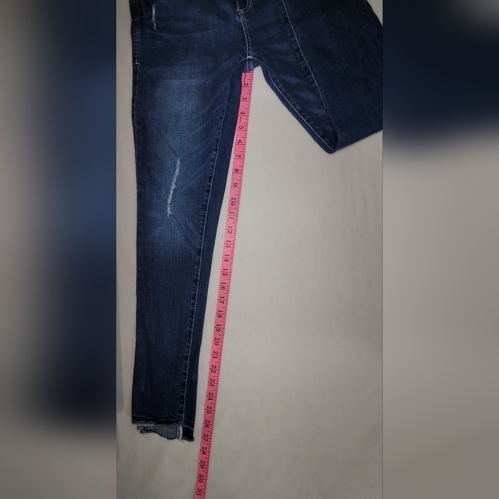 Dear John Gisele High-waisted Skinny Distressed Raw Hem Women's Jeans Size 25 - Picture 11 of 12